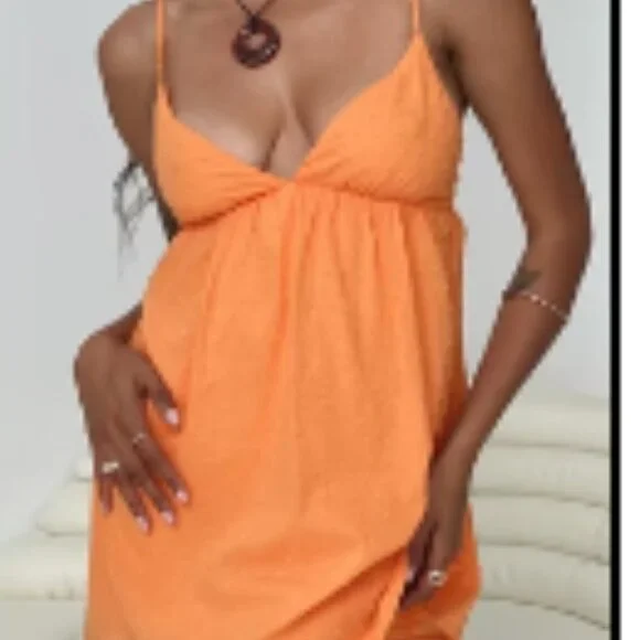 Princess Polly Koko Mini Dress Orange - Picture 4 of 4